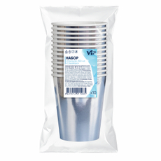 Стакан Vip бумажный серебряный 250мл, 10шт