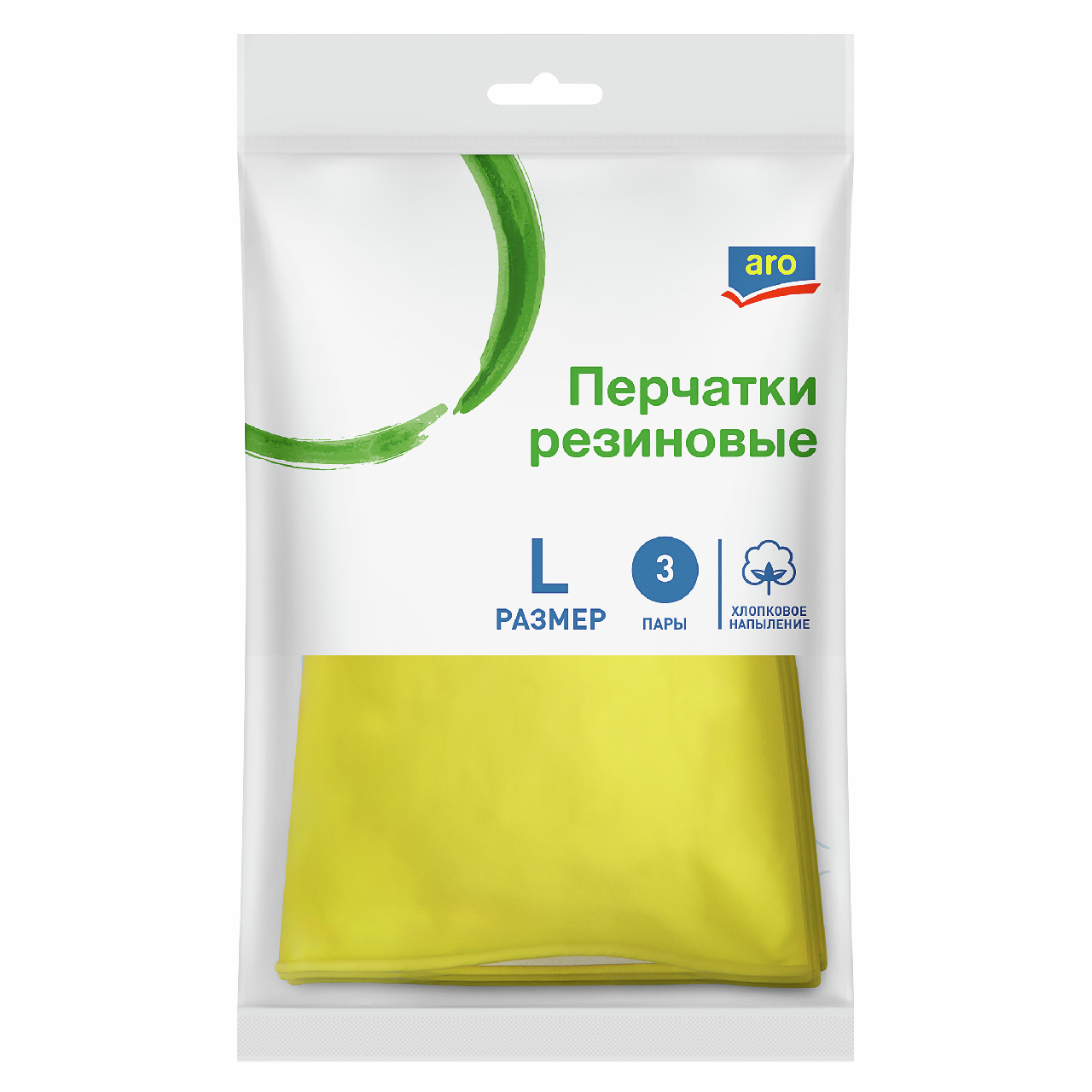aro Перчатки латексные L, 3 пары