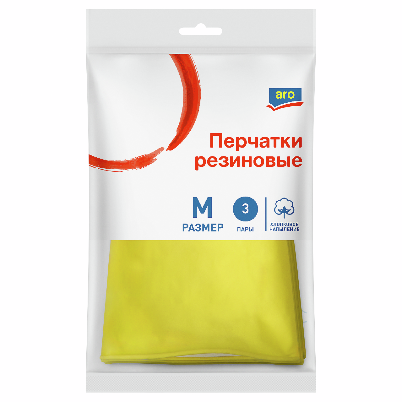 aro Перчатки латексные M, 3 пары