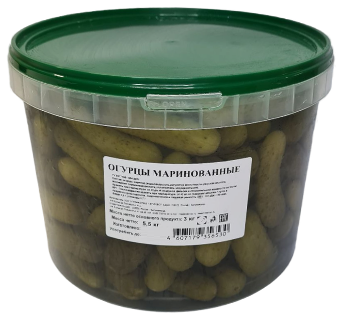 Огурцы маринованные, 3кг