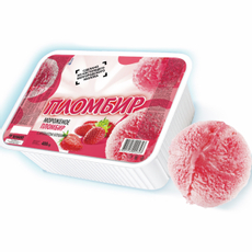 Мороженое пломбир Клубничное 12%, 400г