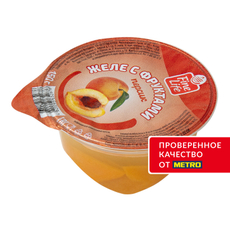 Fine Life Желе с фруктами с персиком, 150г