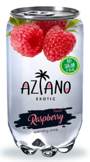 Напиток Aziano с малиной газированный, 350мл