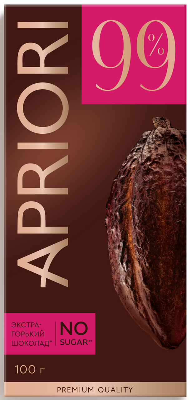 Шоколад Априори горький какао 99%, 100г