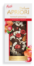 Шоколад Априори Deluxe темный с миндалем и клюквой, 85г