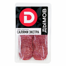 Колбаса Дымов Салями экстра сырокопченая нарезка, 90г