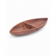 Менажница Attribute Madera Noche лодочка 2 секции, 10.5 х 27см