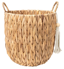 Корзина Natural House с ручками плетеная круглая колос, 30 x 30 x 30см