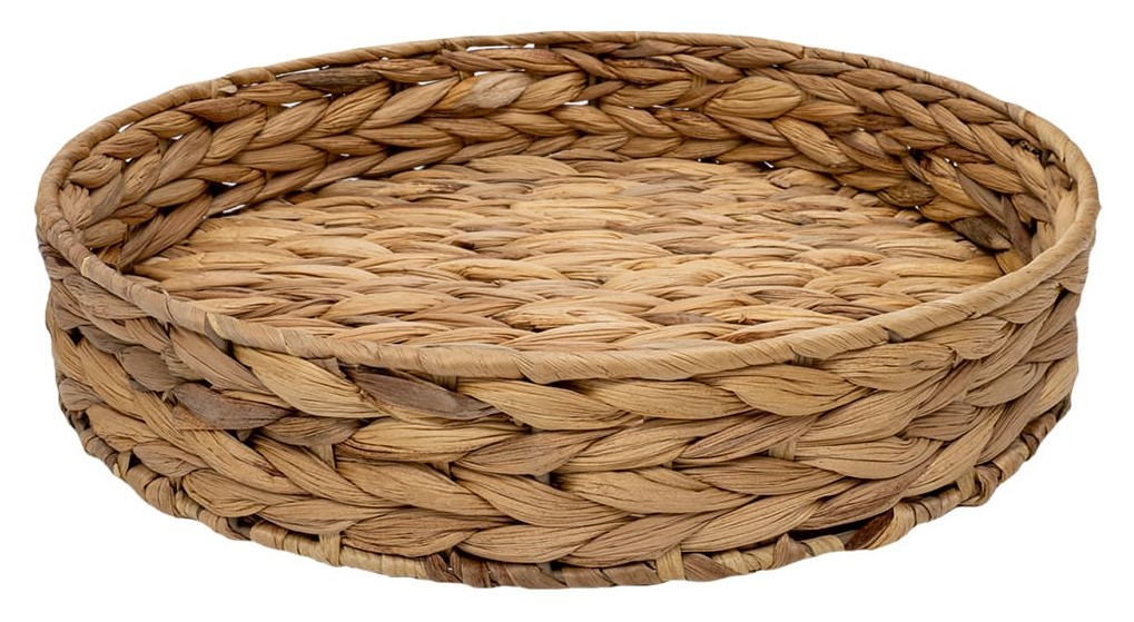 Корзина для хранения Natural House плетеная колос песочная, 32 x 32 x 6см