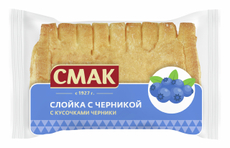 Слойка Смак с черникой, 90г