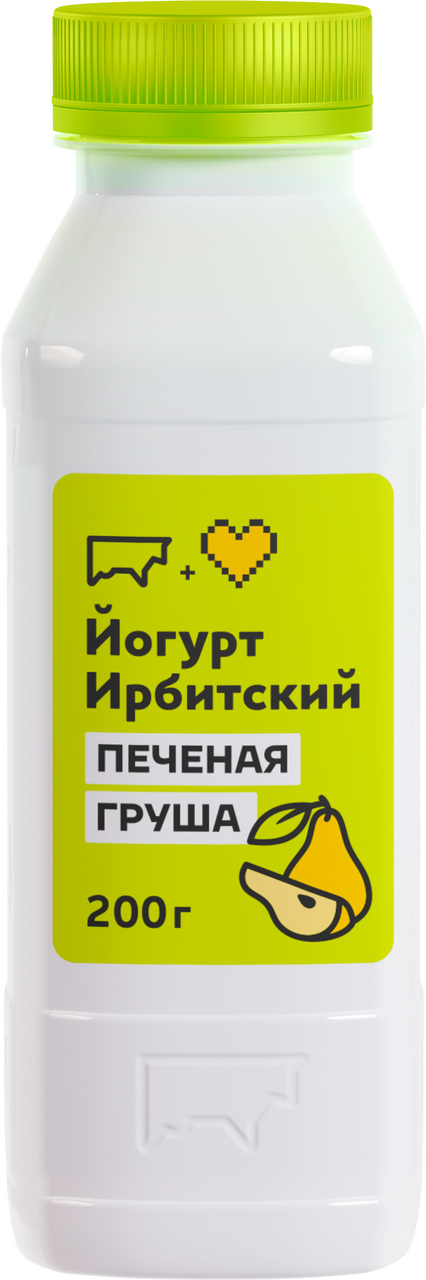 Йогурт питьевой Ирбитский молочный завод с печеной грушей ГОСТ 2.5%, 200г