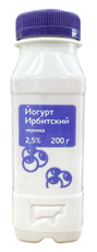 Йогурт питьевой Ирбитский молочный завод с черникой ГОСТ 2.5%, 200г