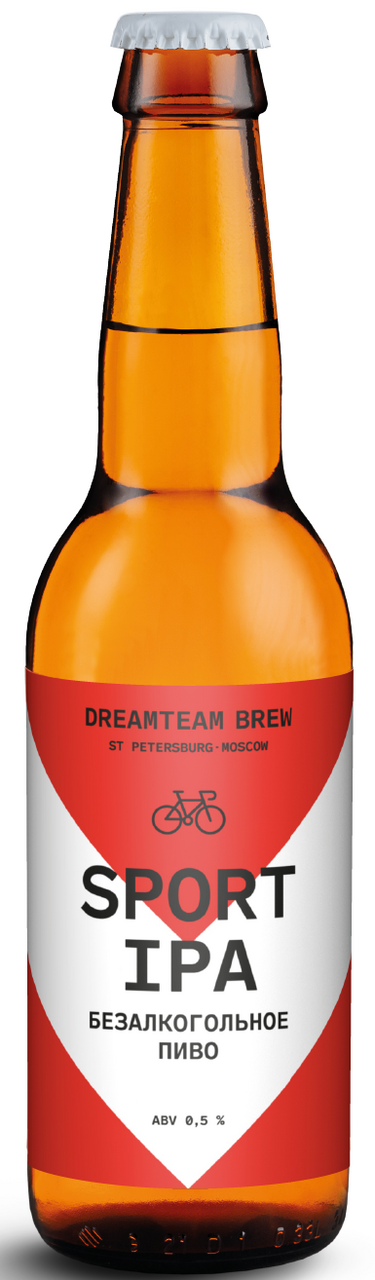 Изображение товара Пиво Dreamteam Brew Sport IPA безалкогольное, 0.45л