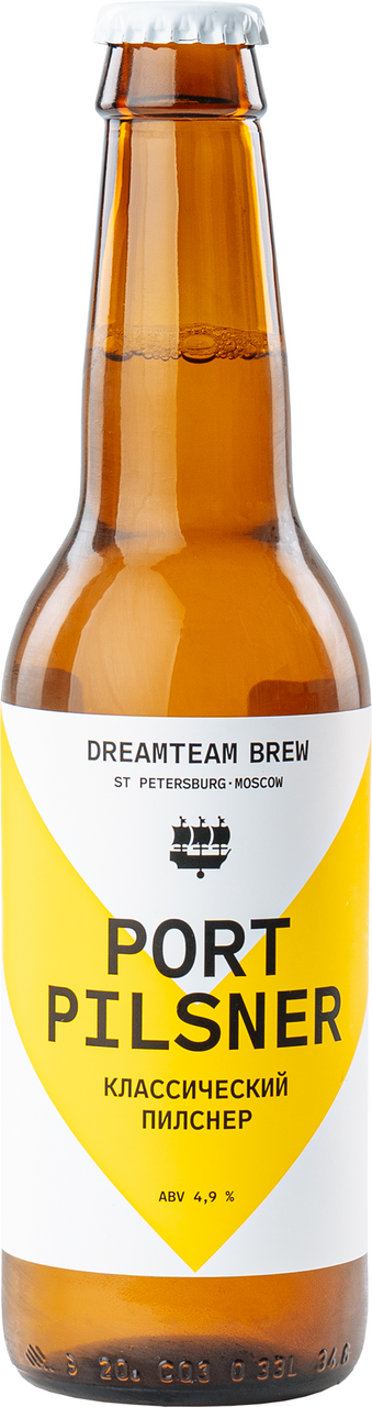 Изображение товара Пиво Dreamteam Brew Port Pilsner светлое, 0.45л