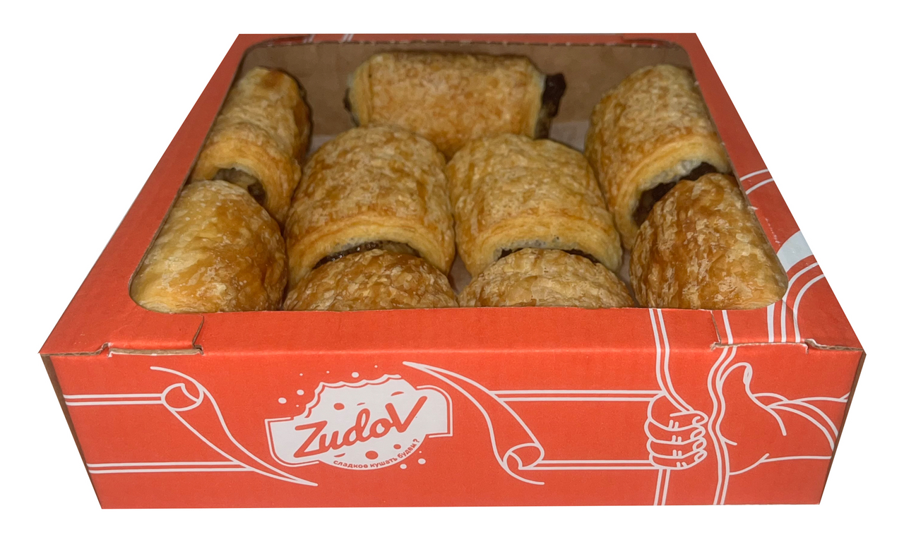 Печенье Zudov сдобное рулетик с маком, 400г