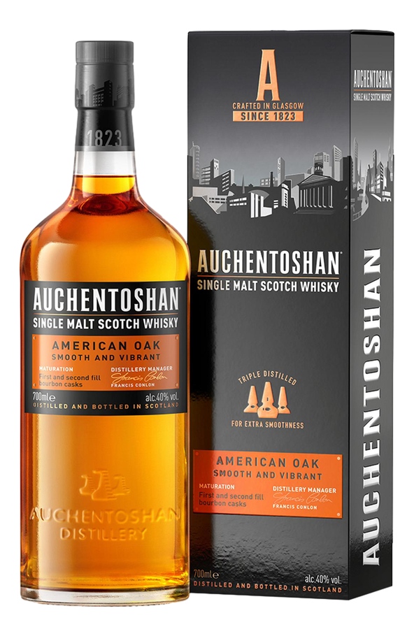 Изображение товара Виски шотландский Auchentoshan American Oak в подарочной упаковке, 0.7л
