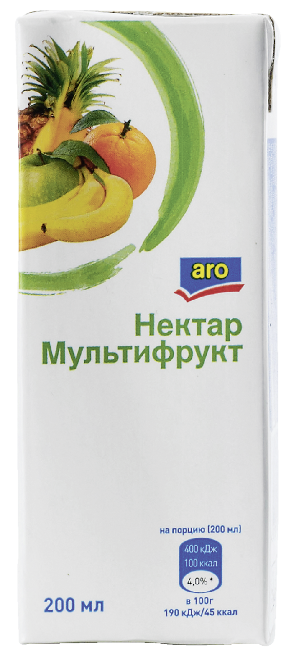 Изображение товара aro Нектар мультифрукт, 200мл