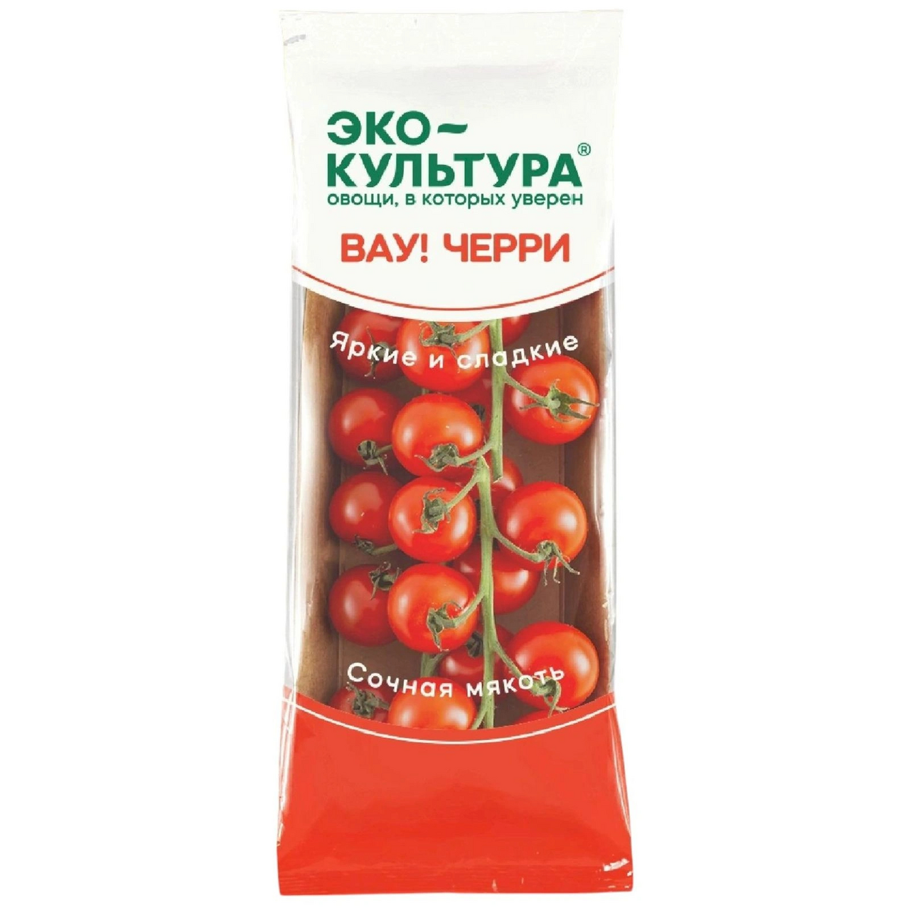 Изображение товара Томаты Вау! Черри красные на ветке, 200г
