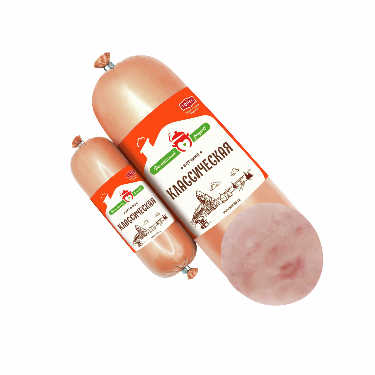 Ветчина Торес Классическая вареная, ~2кг