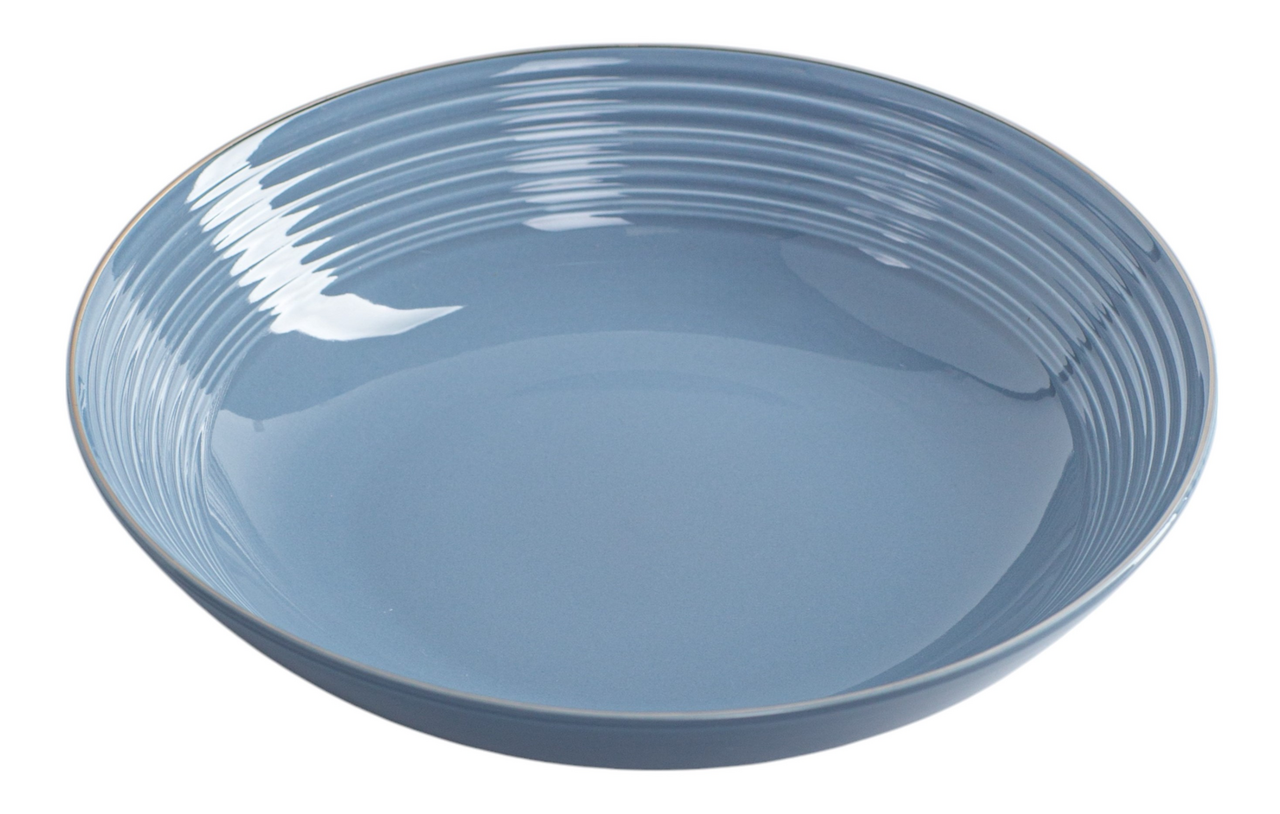 Изображение товара Тарелка суповая Fioretta Fiesta Smoky Blue 22 см