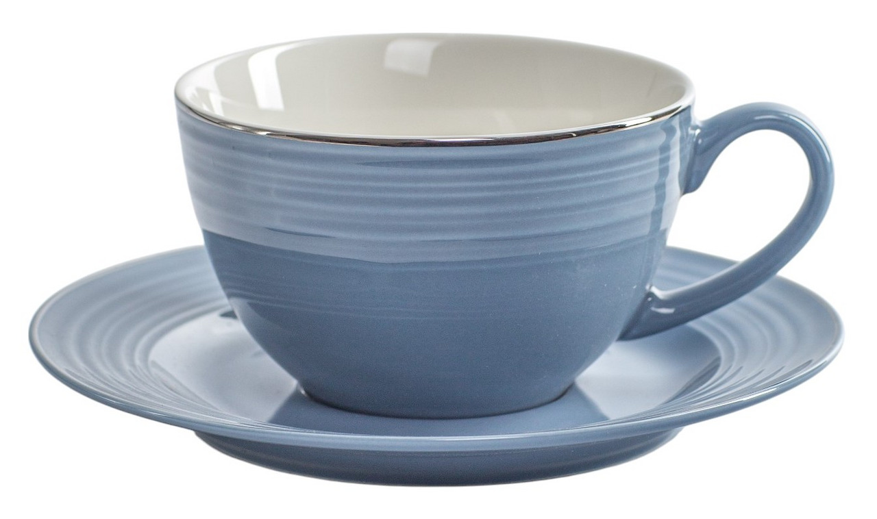 Изображение товара Чайная пара Fioretta Fiesta Smoky Blue, 220мл
