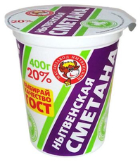 Сметана Маслозавод Нытвенский 20%, 400г