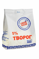 Творог Свое-Наше ГОСТ 5%, 300г