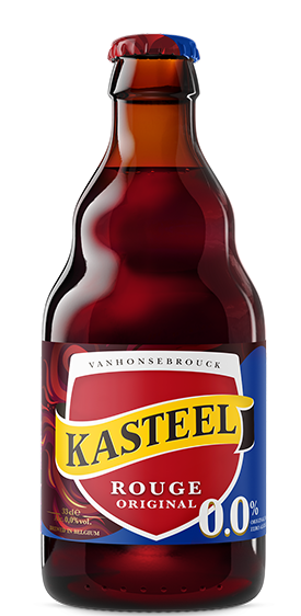 Изображение товара Напиток пивной Kasteel Rouge вишневый безалкогольный, 0.33л