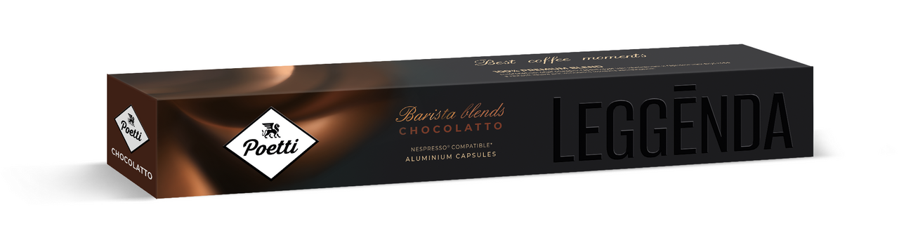 Изображение товара Кофе в капсулах Poetti Leggenda Chocolatto для кофемашин Nespresso 10шт, 53г