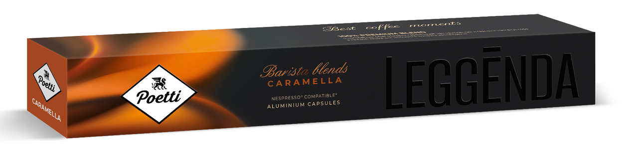 Изображение товара Кофе в капсулах Poetti Leggenda Caramella для кофемашин Nespresso 10шт, 53г