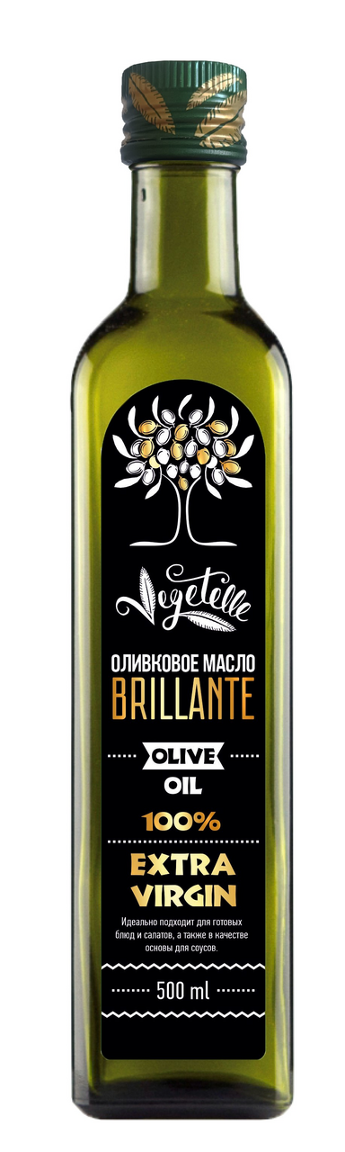 МаслооливковоеVegetelleBrillanteExtraVirginнерафинированное,500мл