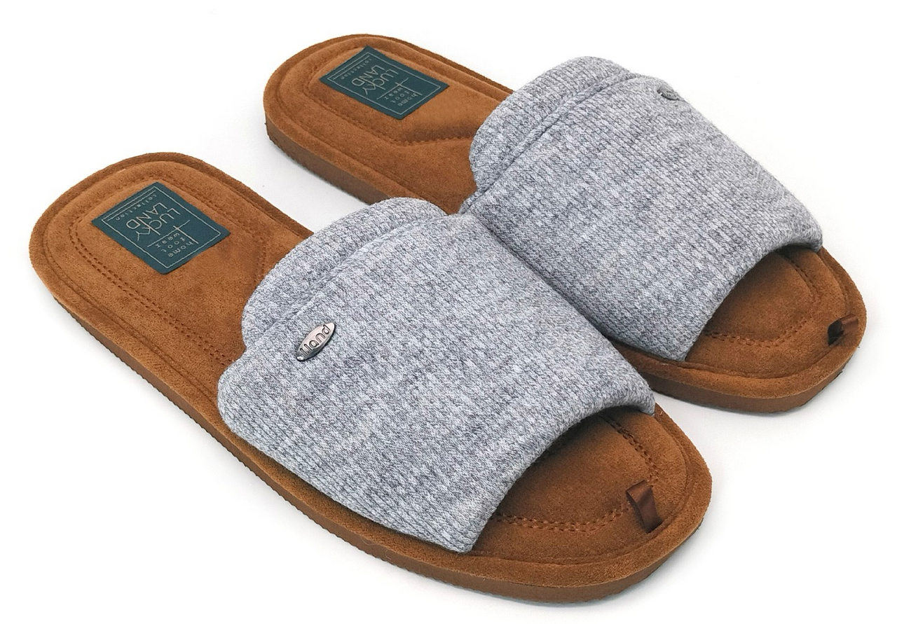 Тапочки мужские Lucky Land открытые трикотаж