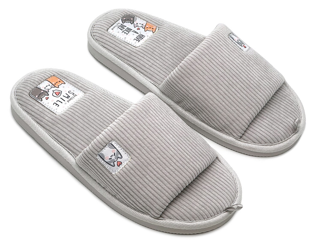 Тапочки женские Lucky Land открытые с рубчиком