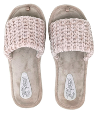 Тапочки женские Lucky Land вязаные бежевые