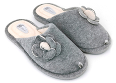 Тапочки женские Lucky Land закрытые с цветком