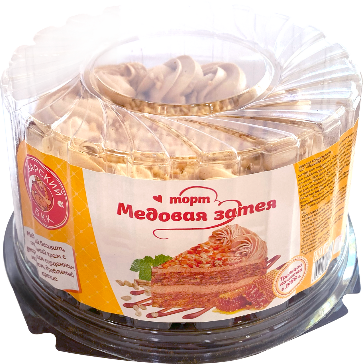 Торт Самарский БКК Медовая затея, 500г