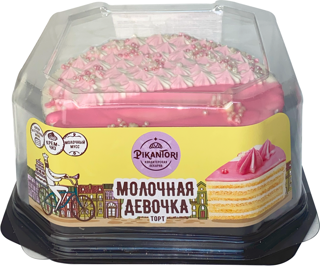 Торт Самарский БКК Молочная девочка, 850г