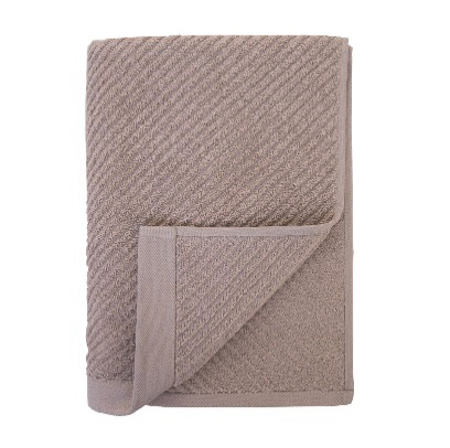 Полотенце Tessolo Home махровое диагональ бежевое, 70 x 140см