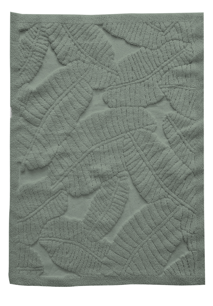 Полотенце для ног Tessolo Home махровое серо-зеленое 750г, 50 x 70см