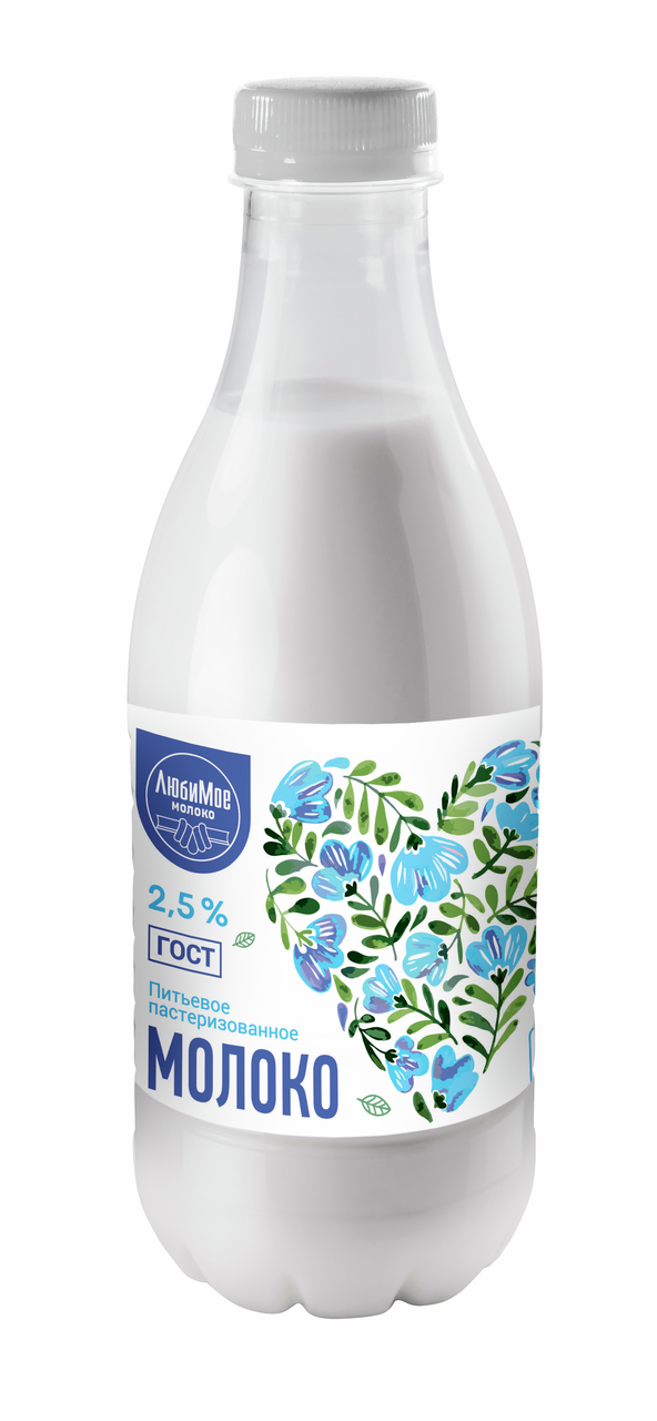 Молоко Любимое молоко пастеризованное ГОСТ 2.5%, 1.4л