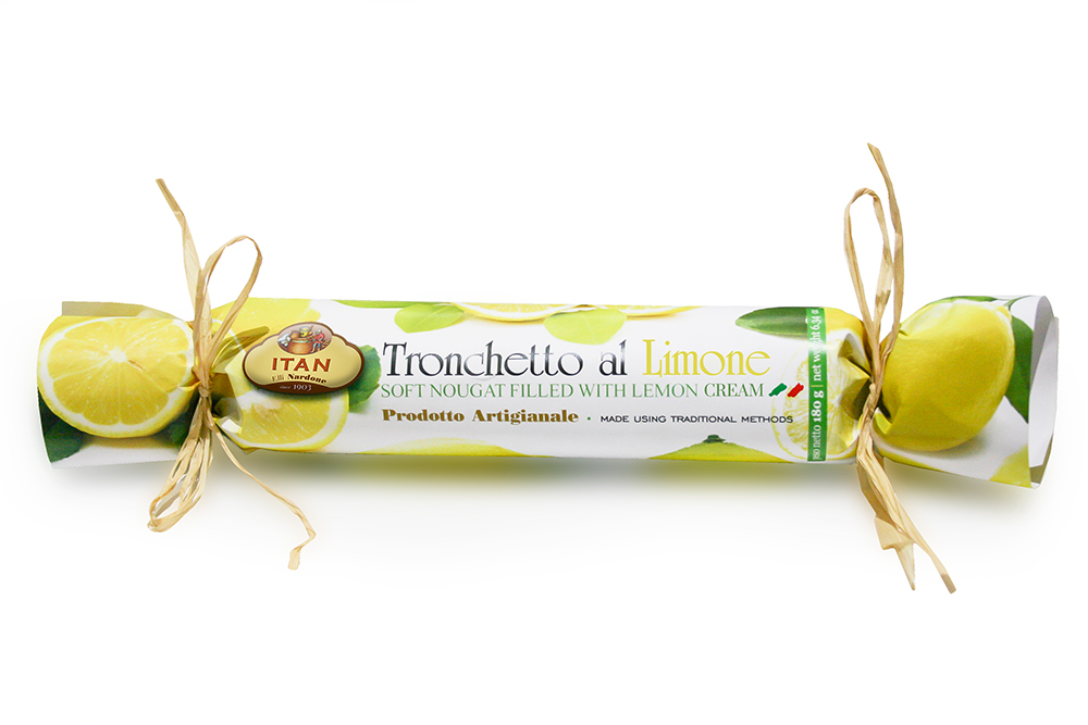 Нуга Itan мягкая с лимонным кремом и темным шоколадом, 180г