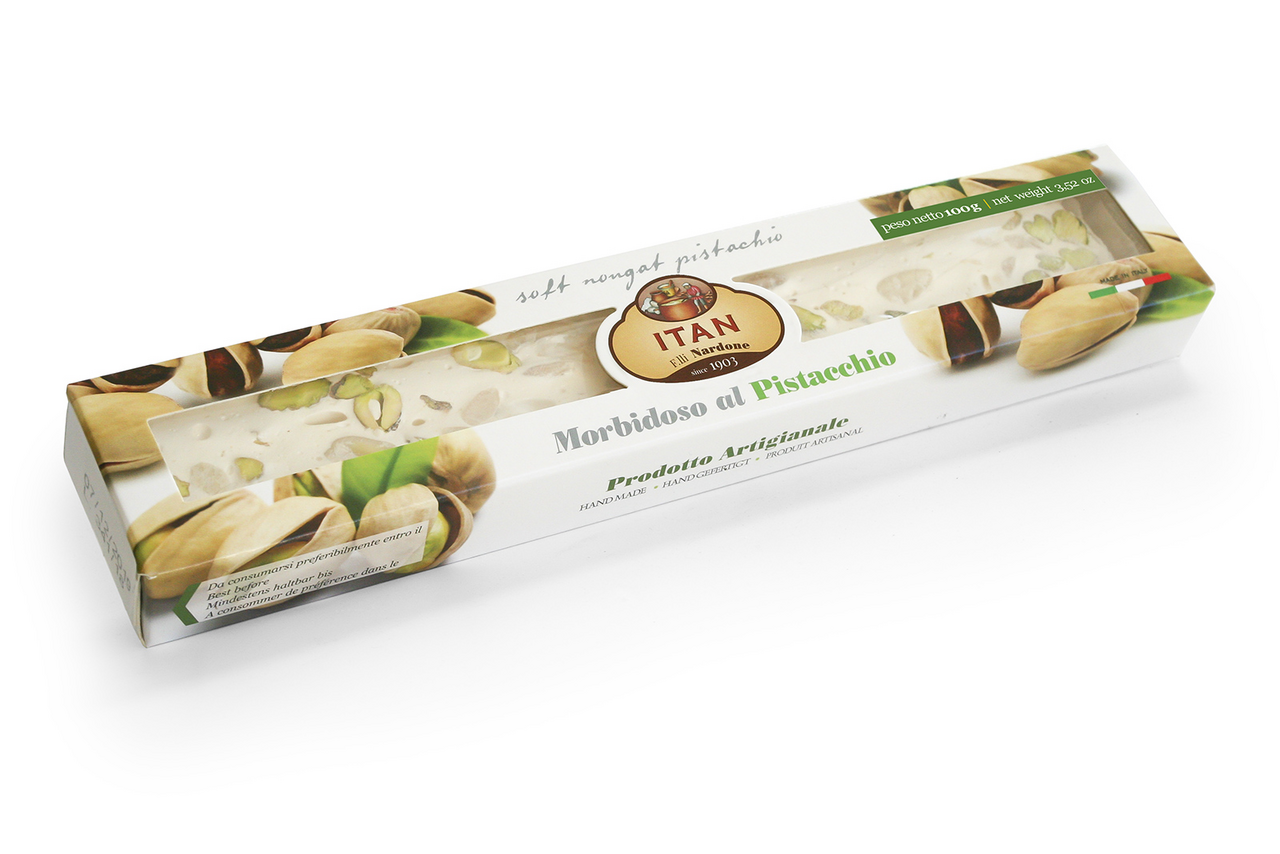 Нуга Itan мягкая с миндалем и фисташками, 100г