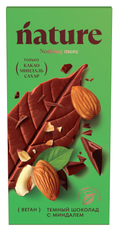 Шоколад N Nature темный с миндалем веган, 70г