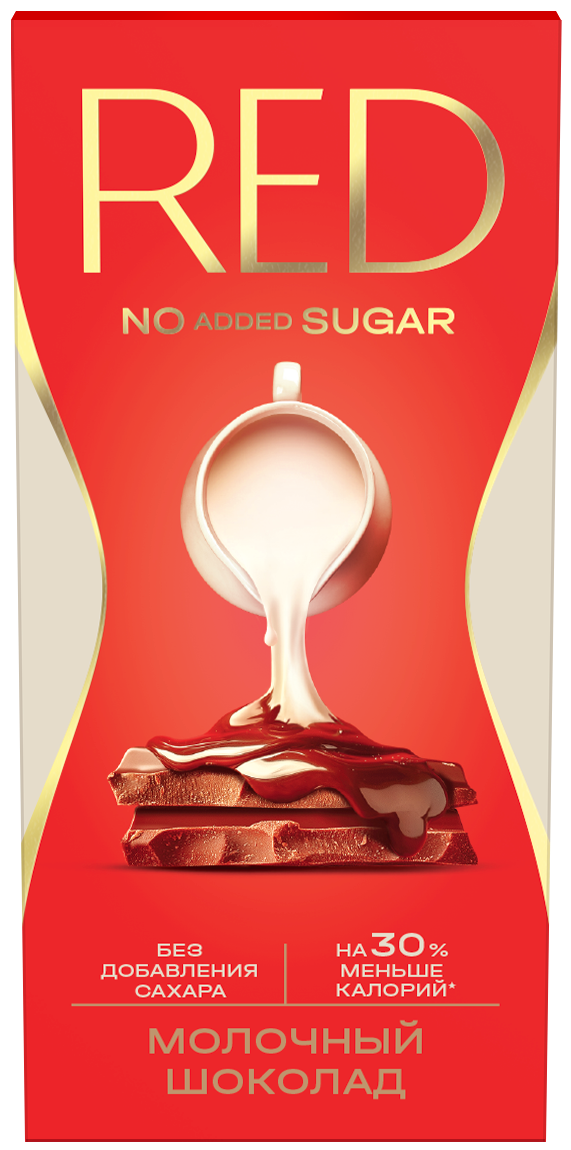 Изображение товара Шоколад Red Delight молочный без сахара, 70г