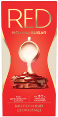 Шоколад Red Delight молочный без сахара, 70г