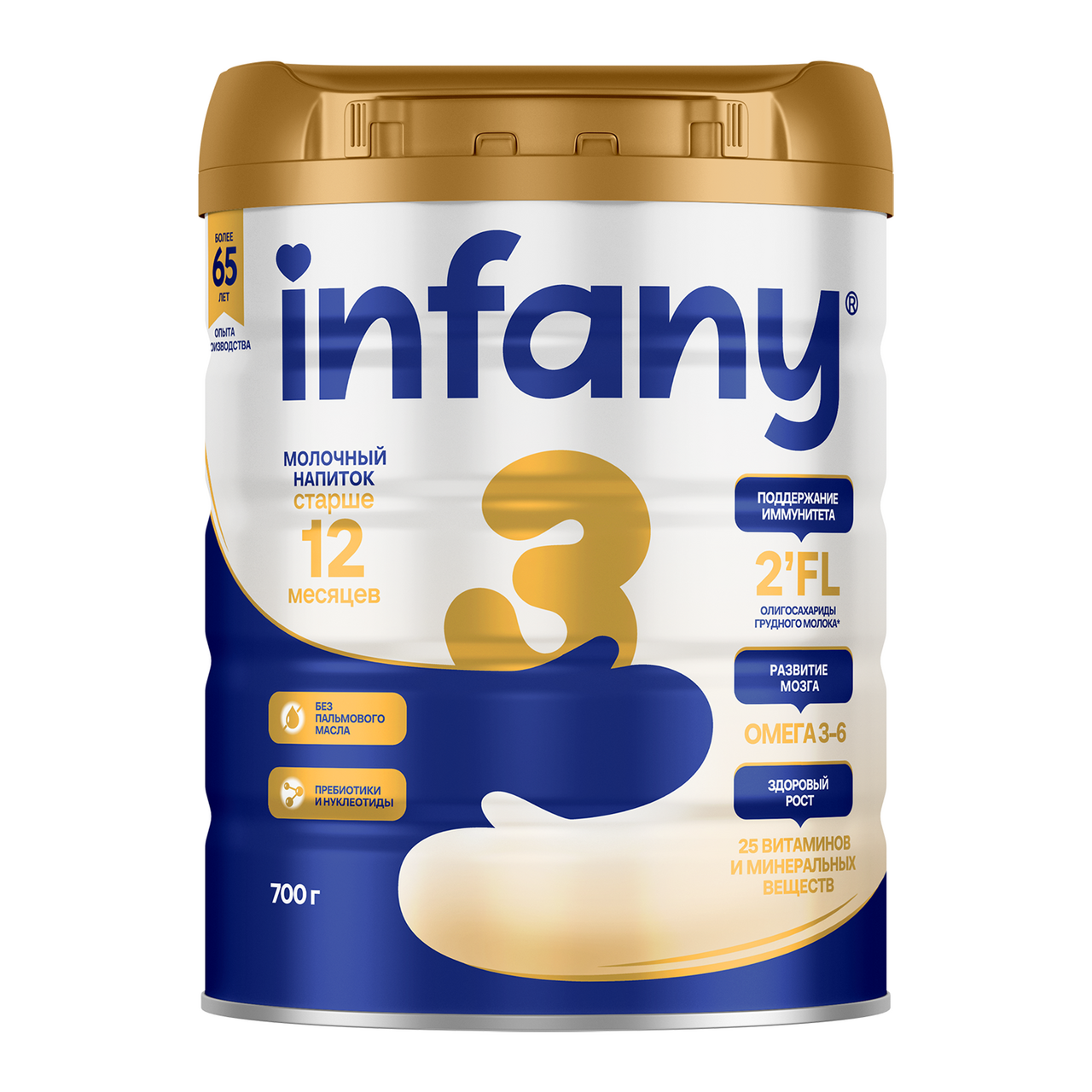 Изображение товара Молочная детская смесь Infany 3 с 12 месяцев 700 г Франция