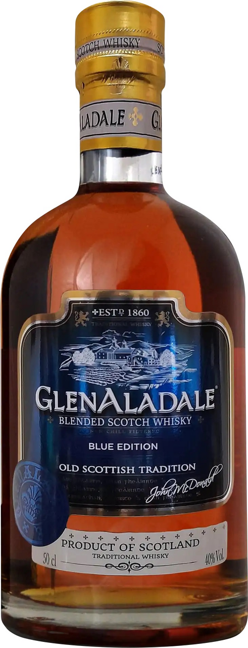 Виски Glenaladale Blue Edition Шотландский купажированный, 0.5л
