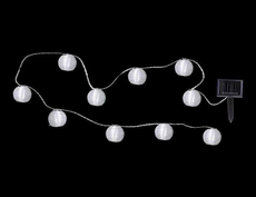 Гирлянда садовая китайские фонарики холодный белый 10Led, 3.8м