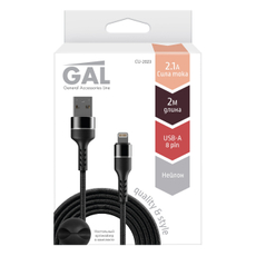 Кабель GAL CU-2023 USB A - 8Pin 2.1А, 2м