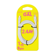 Кабель GAL CU-4142 Type-C - 8 Pin 2.4А, 1.2м
